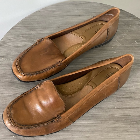 LADIES BASS SLIP ON LEATHER LOAFER - Picture 3 of 6